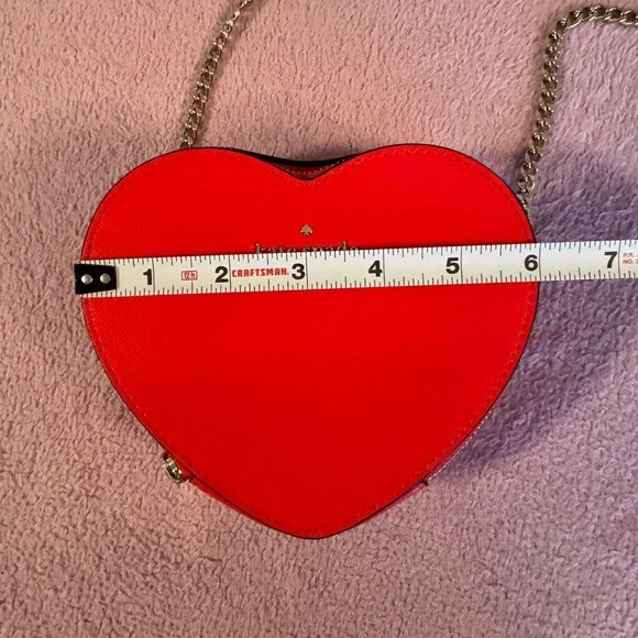 kate spade red heart mini crossbody bag - Picture 16 of 17